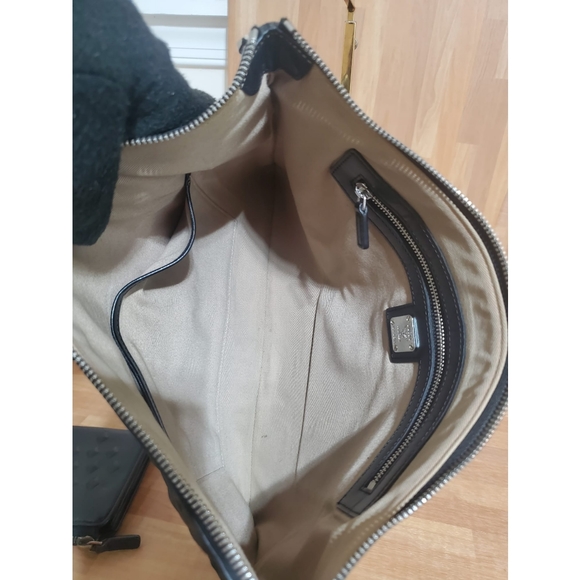 MCM Tantris Embossed Leather Large Pouch Black & Wallet - Picture 11 of 11